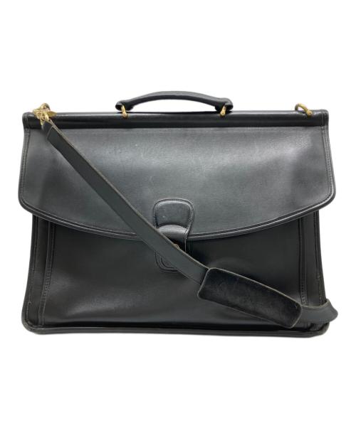 COACH（コーチ）COACH (コーチ) レザーブリーフケース ブラックの古着・服飾アイテム
