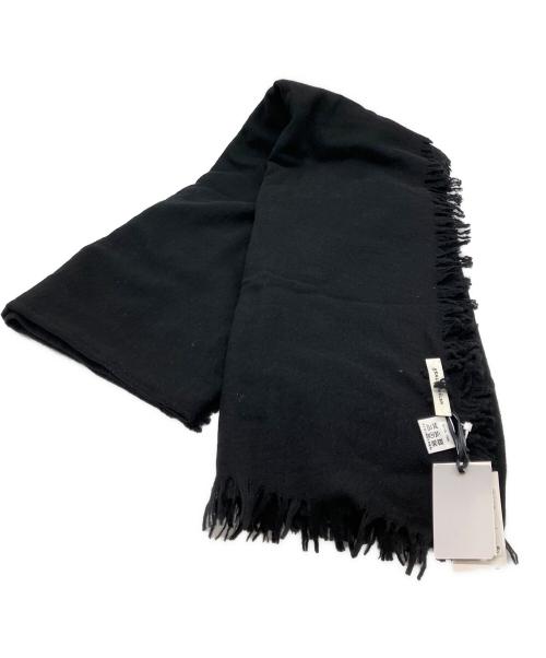 ASAUCE MELER（アソースメレ）ASAUCE MELER (アソースメレ) 大判ストール ブラック 未使用品の古着・服飾アイテム