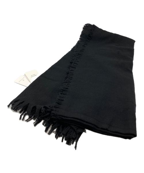 ASAUCE MELER（アソースメレ）ASAUCE MELER (アソースメレ) 大判ストール ブラック 未使用品の古着・服飾アイテム