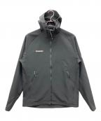 MAMMUTマムート）の古着「マクン2.0ソフトシェルフーデッドジャケット」｜ブラック