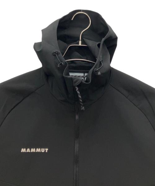 MAMMUT（マムート）MAMMUT (マムート) マクン2.0ソフトシェルフーデッドジャケット ブラック サイズ:Lの古着・服飾アイテム