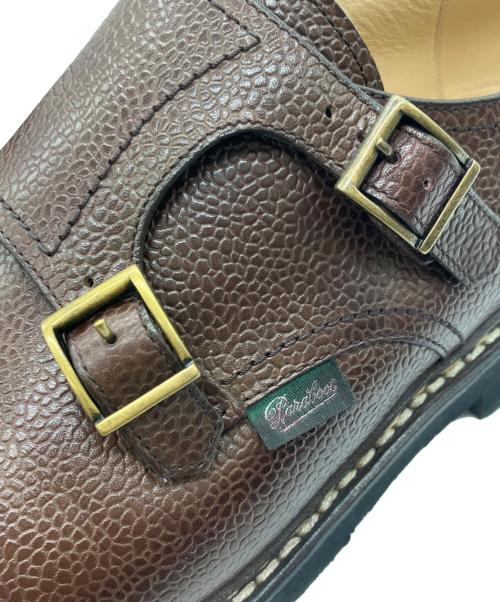 PARABOOT（パラブーツ）PARABOOT (パラブーツ) ダブルモンクストラップシューズ ブラウン サイズ:8　1/2の古着・服飾アイテム