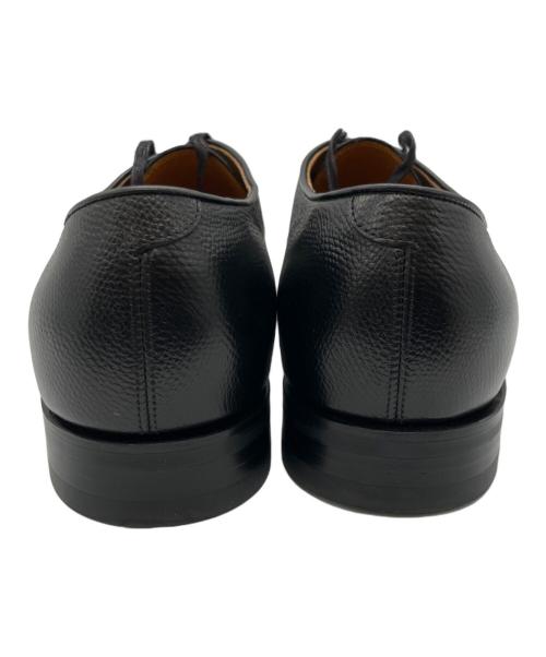 三陽山長（サンヨウヤマチョウ）三陽山長 (サンヨウヤマチョウ) エンボスプレーントゥシューズ ブラック サイズ:8　1/2の古着・服飾アイテム