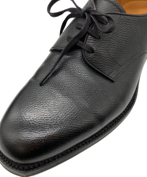 三陽山長（サンヨウヤマチョウ）三陽山長 (サンヨウヤマチョウ) エンボスプレーントゥシューズ ブラック サイズ:8　1/2の古着・服飾アイテム