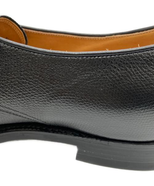 三陽山長（サンヨウヤマチョウ）三陽山長 (サンヨウヤマチョウ) エンボスプレーントゥシューズ ブラック サイズ:8　1/2の古着・服飾アイテム