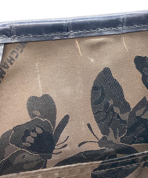 LONGCHAMP（ロンシャン）LONGCHAMP (ロンシャン) クロコ 型押し トートバッグ ブラックの古着・服飾アイテム