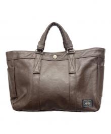 PORTER（ポーター）の古着「ハンドバッグ」｜ブラウン