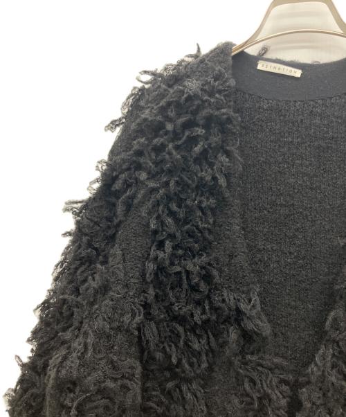 ESTNATION（エストネーション）ESTNATION (エストネーション) 厚手カーディガン ブラック サイズ:不明の古着・服飾アイテム