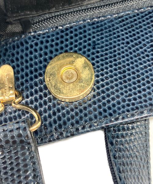 Salvatore Ferragamo（サルヴァトーレ フェラガモ）Salvatore Ferragamo (サルヴァトーレ フェラガモ) ハンドバッグ ネイビーの古着・服飾アイテム