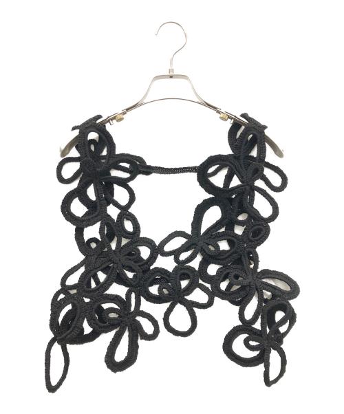 Rumche（ラムシェ）Rumche (ラムシェ) フラワーボンドヤーンハーネス ブラック サイズ:Fの古着・服飾アイテム