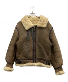 AVIREX（アヴィレックス）の古着「B-3 ムートンジャケット」｜ブラウン