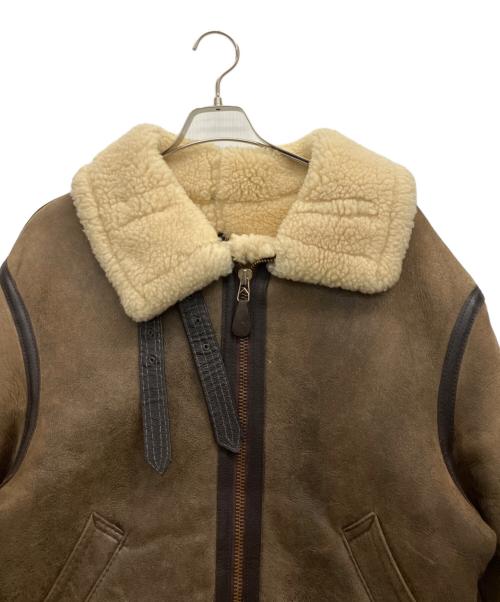 AVIREX（アヴィレックス）AVIREX (アヴィレックス) B-3 ムートンジャケット ブラウン サイズ:38の古着・服飾アイテム
