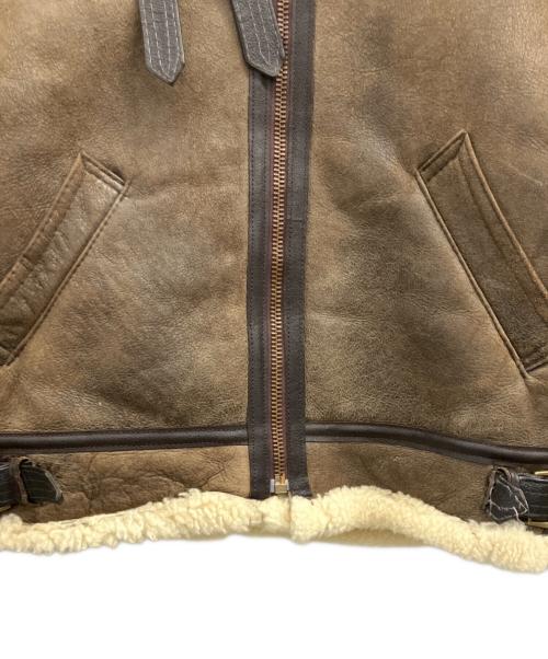 AVIREX（アヴィレックス）AVIREX (アヴィレックス) B-3 ムートンジャケット ブラウン サイズ:38の古着・服飾アイテム