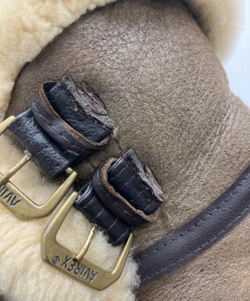 AVIREX（アヴィレックス）AVIREX (アヴィレックス) B-3 ムートンジャケット ブラウン サイズ:38の古着・服飾アイテム