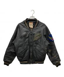AVIREX（アヴィレックス）の古着「90'sレザージャケット」｜ブラック