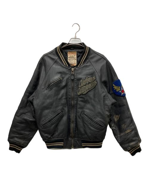 AVIREX（アヴィレックス）AVIREX (アヴィレックス) 90'sレザージャケット ブラック サイズ:Ｍの古着・服飾アイテム