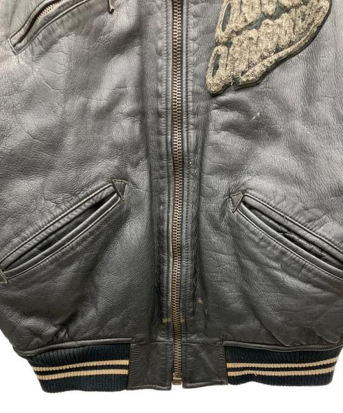 AVIREX（アヴィレックス）AVIREX (アヴィレックス) 90'sレザージャケット ブラック サイズ:Ｍの古着・服飾アイテム