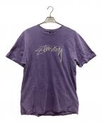 stussyステューシー）の古着「半袖Tシャツ」｜パープル