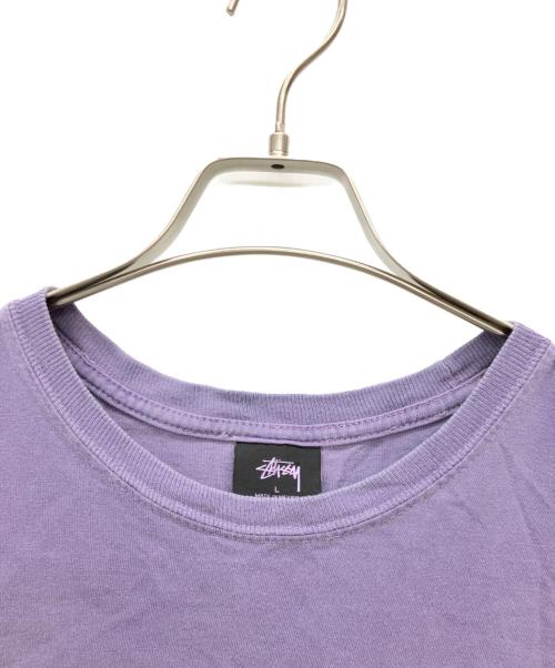 stussy（ステューシー）stussy (ステューシー) 半袖Tシャツ パープル サイズ:Lの古着・服飾アイテム