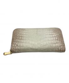 unkown（アンノウン）の古着「ラウンドファスナー長財布」｜ホワイト