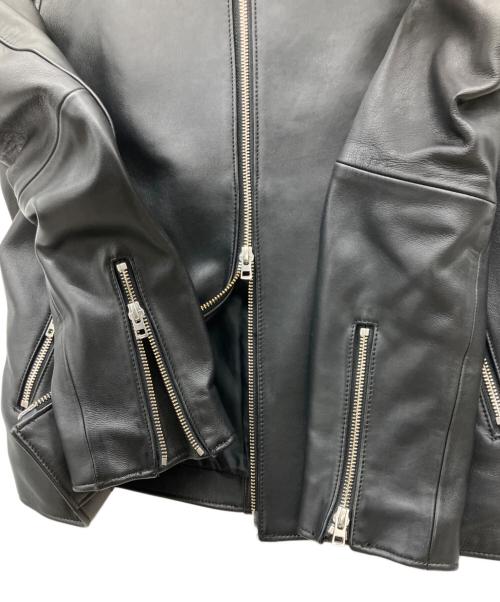 LIDnM（リドム）LIDnM (リドム) ラムレザージャケット ブラック サイズ:Mの古着・服飾アイテム