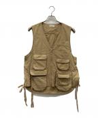 Toironierトワロニエ）の古着「Lace Up Vest」｜カーキ