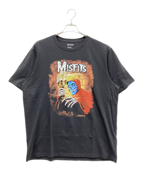 Stance（スタンス）Stance (スタンス) MISFITS (ミスフィッツ) 半袖カットソー ブラック サイズ:XXLの古着・服飾アイテム