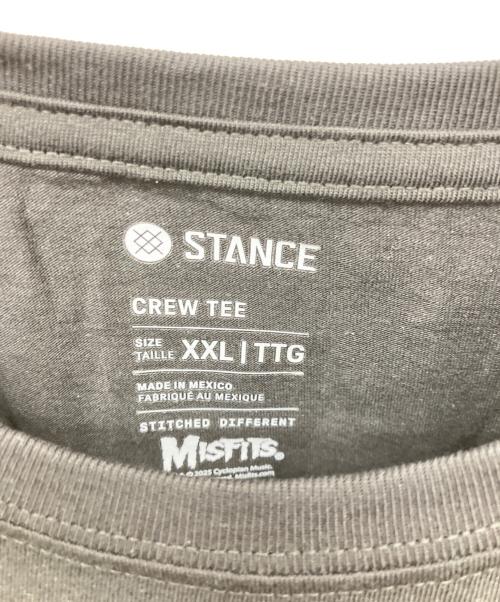 Stance（スタンス）Stance (スタンス) MISFITS (ミスフィッツ) 半袖カットソー ブラック サイズ:XXLの古着・服飾アイテム