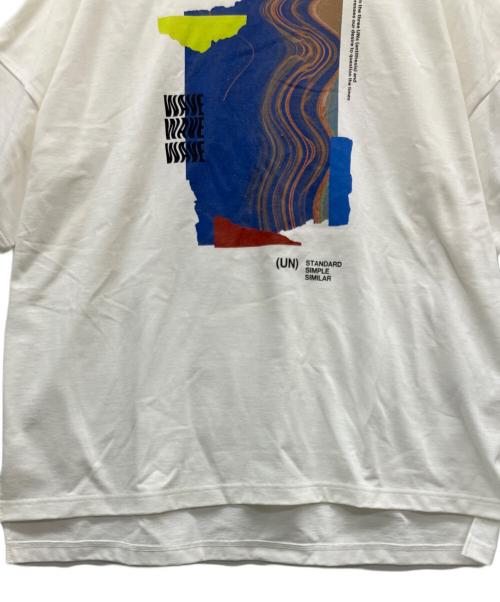 UN3D.（アンスリード）UN3D. (アンスリード) ABSTRACT WAVE T ホワイト サイズ:44の古着・服飾アイテム