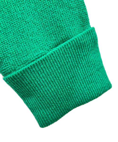 LACOSTE（ラコステ）LACOSTE (ラコステ) プレーンVネックニットカーディガン グリーン サイズ:34の古着・服飾アイテム