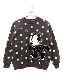 FRAPBOIS（フラボア）の古着「FELIX ドット裏毛」｜チャコールグレー