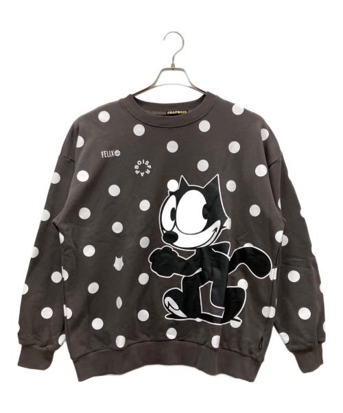 FRAPBOIS（フラボア）FRAPBOIS (フラボア) FELIX ドット裏毛 チャコールグレー サイズ:SIZE 2の古着・服飾アイテム