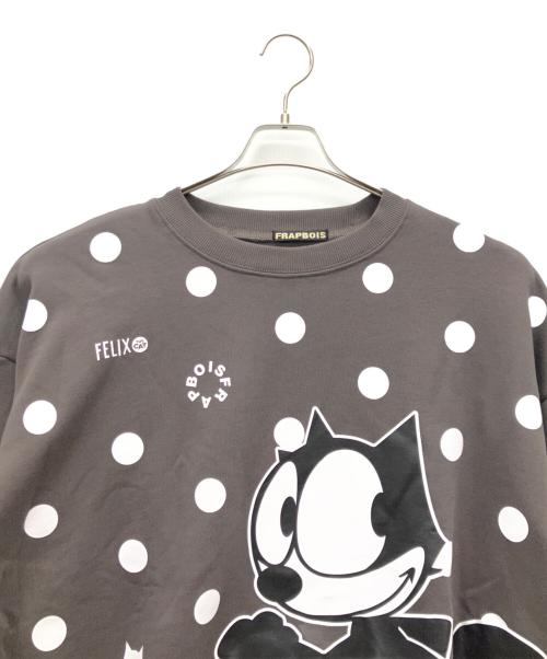FRAPBOIS（フラボア）FRAPBOIS (フラボア) FELIX ドット裏毛 チャコールグレー サイズ:SIZE 2の古着・服飾アイテム