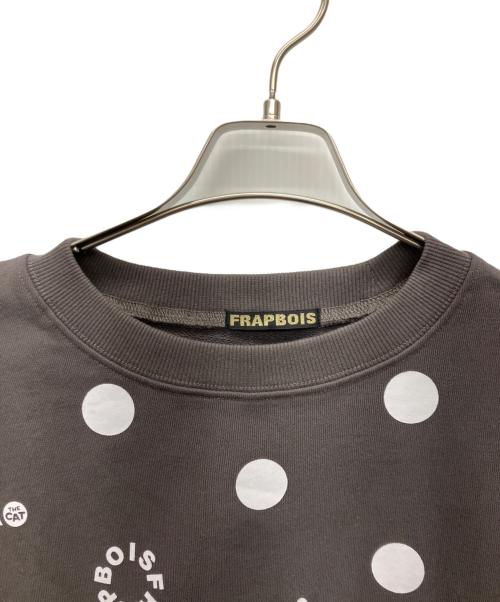 FRAPBOIS（フラボア）FRAPBOIS (フラボア) FELIX ドット裏毛 チャコールグレー サイズ:SIZE 2の古着・服飾アイテム