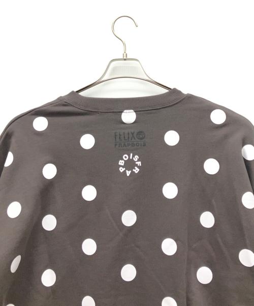 FRAPBOIS（フラボア）FRAPBOIS (フラボア) FELIX ドット裏毛 チャコールグレー サイズ:SIZE 2の古着・服飾アイテム
