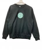 HUFハフ）の古着「TRANSIT AUTHORITY CREWNECK」｜ブラック