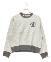 A BATHING APE×moussy（アベイシングエイプ×マウジー）の古着「スウェット」｜ライトグレー