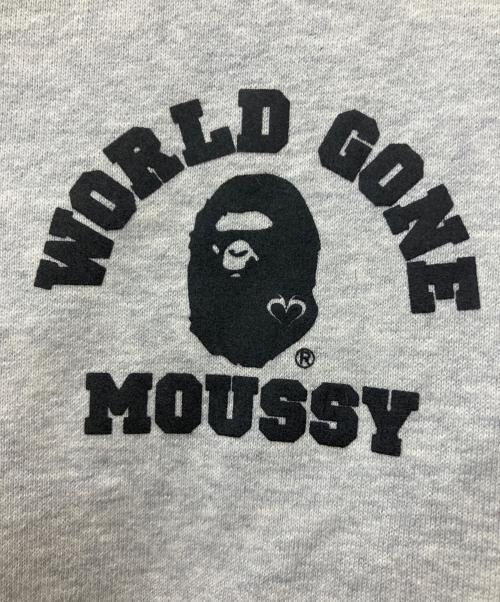 A BATHING APE（アベイシングエイプ）A BATHING APE (アベイシングエイプ) moussy (マウジー) スウェット ライトグレー サイズ:FREEの古着・服飾アイテム