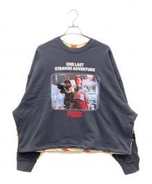 little sunny bite×STRANGER THINGS（リトルサニーバイト×ストレンジャーシングス）の古着「スウェット」｜グレー×イエロー