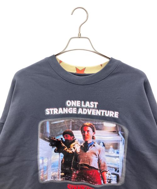 little sunny bite（リトルサニーバイト）little sunny bite (リトルサニーバイト) STRANGER THINGS (ストレンジャーシングス) スウェット グレー×イエロー サイズ:Mの古着・服飾アイテム