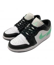 NIKE（ナイキ）の古着「AIR JORDAN 1LOW」｜ホワイト×ブラック✕ライトグリーン