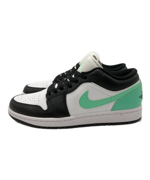 NIKE（ナイキ）NIKE (ナイキ) AIR JORDAN 1LOW ホワイト×ブラック✕ライトグリーン サイズ:25の古着・服飾アイテム