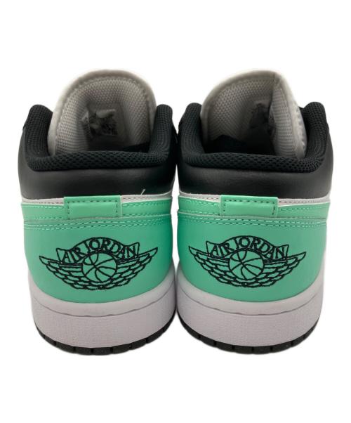 NIKE（ナイキ）NIKE (ナイキ) AIR JORDAN 1LOW ホワイト×ブラック✕ライトグリーン サイズ:25の古着・服飾アイテム