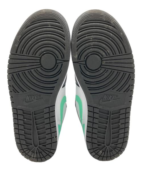 NIKE（ナイキ）NIKE (ナイキ) AIR JORDAN 1LOW ホワイト×ブラック✕ライトグリーン サイズ:25の古着・服飾アイテム