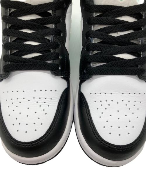 NIKE（ナイキ）NIKE (ナイキ) AIR JORDAN 1LOW ホワイト×ブラック✕ライトグリーン サイズ:25の古着・服飾アイテム