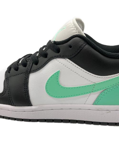 NIKE（ナイキ）NIKE (ナイキ) AIR JORDAN 1LOW ホワイト×ブラック✕ライトグリーン サイズ:25の古着・服飾アイテム