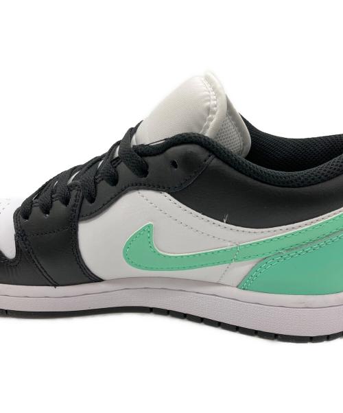 NIKE（ナイキ）NIKE (ナイキ) AIR JORDAN 1LOW ホワイト×ブラック✕ライトグリーン サイズ:25の古着・服飾アイテム