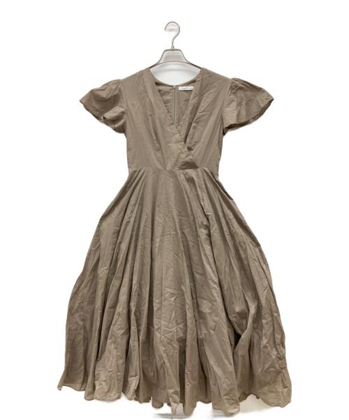 MARIHA（マリハ）MARIHA (マリハ) 半袖ワンピース ベージュ サイズ:36の古着・服飾アイテム