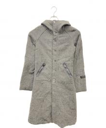 DIESEL（ディーゼル）の古着「フーデッドコート」｜グレー