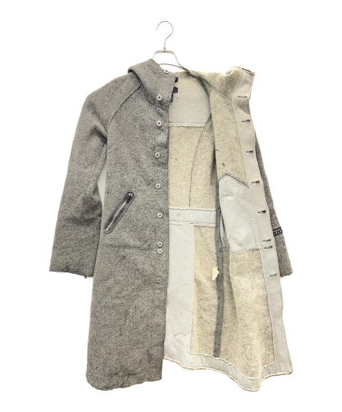 DIESEL（ディーゼル）DIESEL (ディーゼル) フーデッドコート グレー サイズ:Sの古着・服飾アイテム
